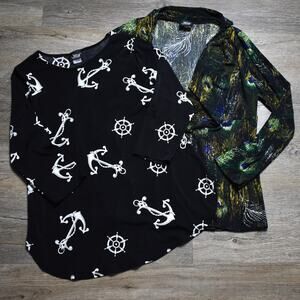 VTG Jostar LOT Small Cardigan Shirt Open Front Boating Shirt USA Made Stretch